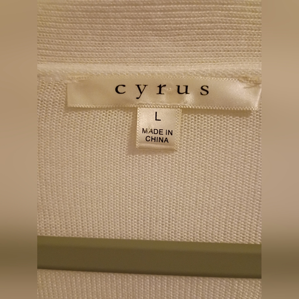 Cyrus Women's Cream Open Front‎ Cardigan 100% Viscose Sz L - Picture 2 of 6